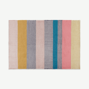Malay Wool Blend Rug, Extra Large 200 x 300 cm, Multi Striped